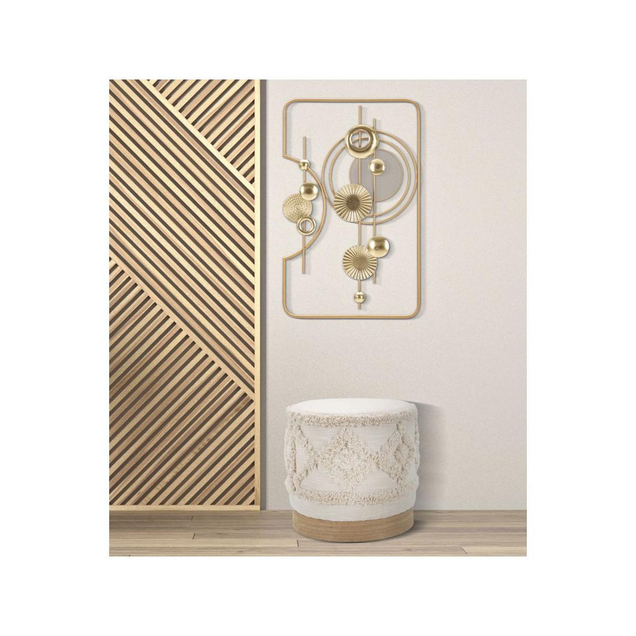Voir la diapositive 5 : Paris Prix Décoration murale en métal  goldy  80cm or