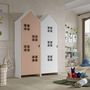Voir la diapositive 2 : Paris Prix Pack - 2 Armoires Enfant  Casami Bruges  171cm Rose & Blanc