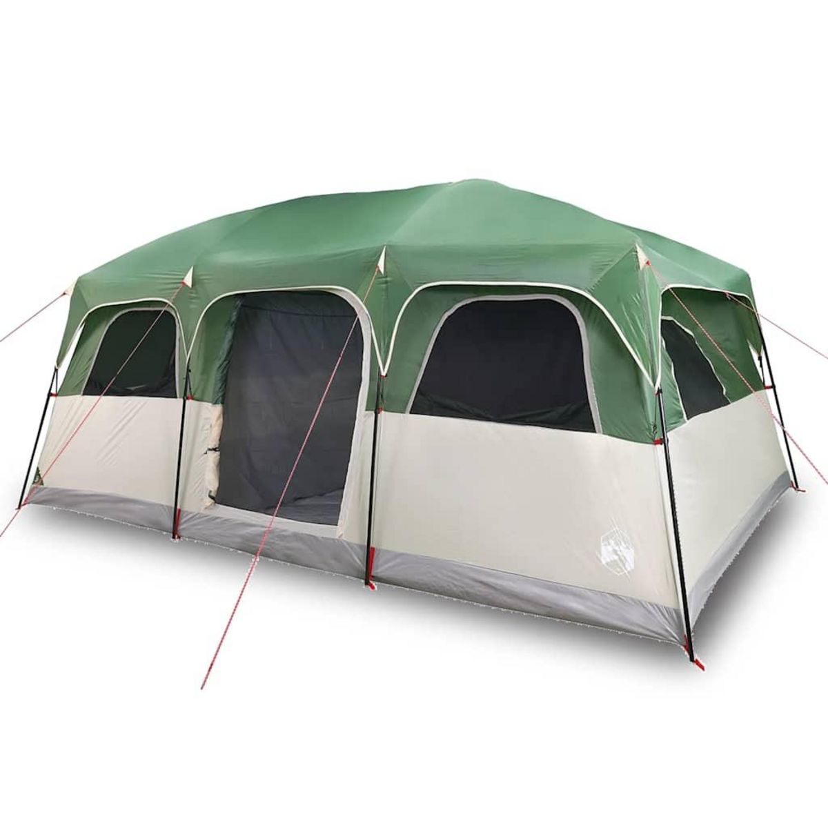 VIDAXL Tente de cabine familiale 9 personnes vert impermeable