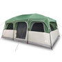 Voir la diapositive 2 : VIDAXL Tente de cabine familiale 9 personnes vert impermeable