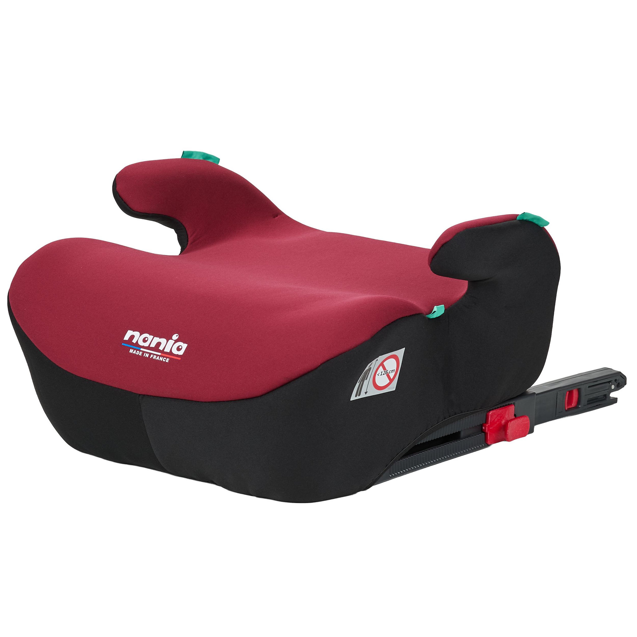 NANIA Nania Réhausseur Voiture Enfant Bubble ISOFIX de 6 à 12 ans (126-150cm) Réhausseur Siège Auto, Installation Facile avec le système isofix