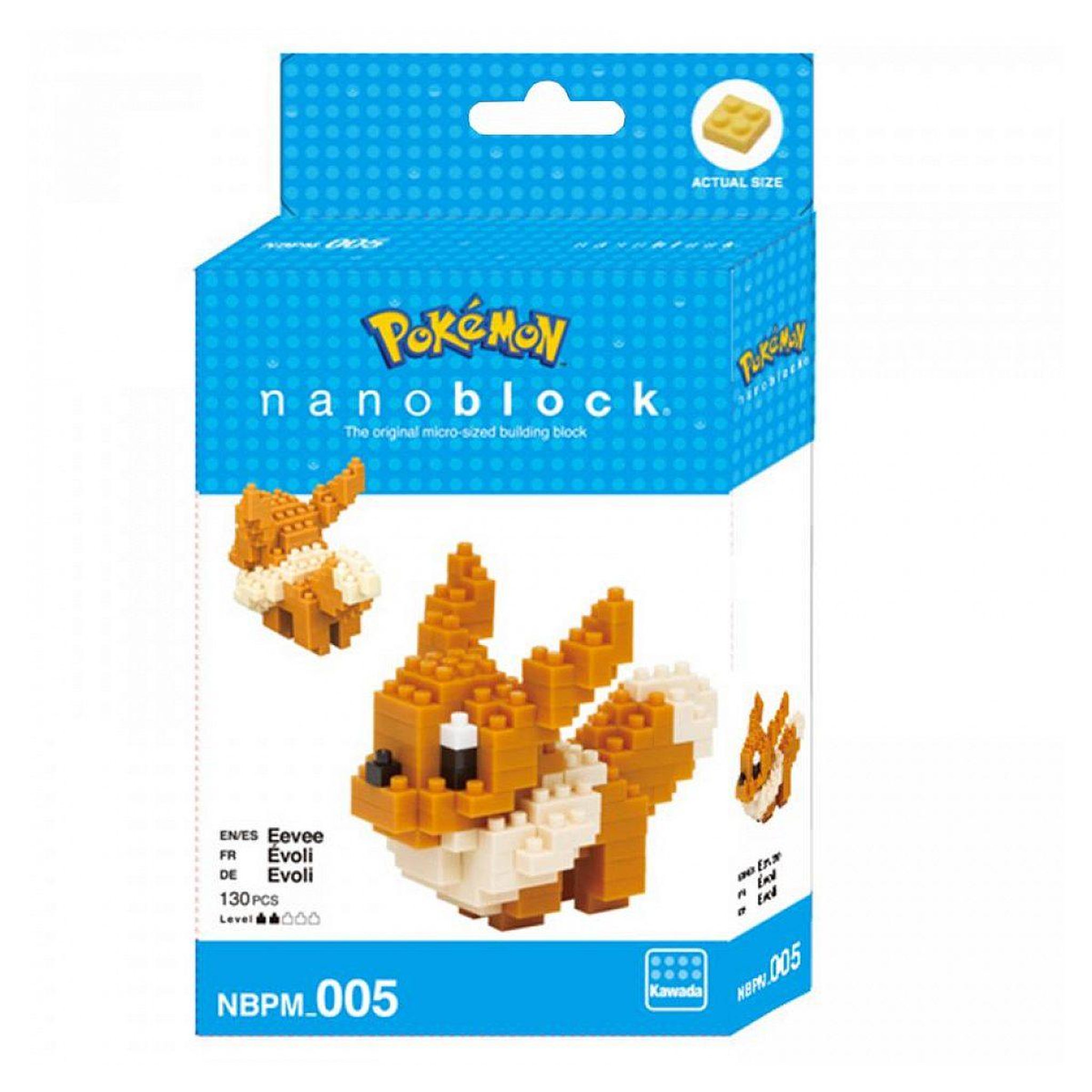 BANDAI Nanoblock pokemon evoli 130 pcs