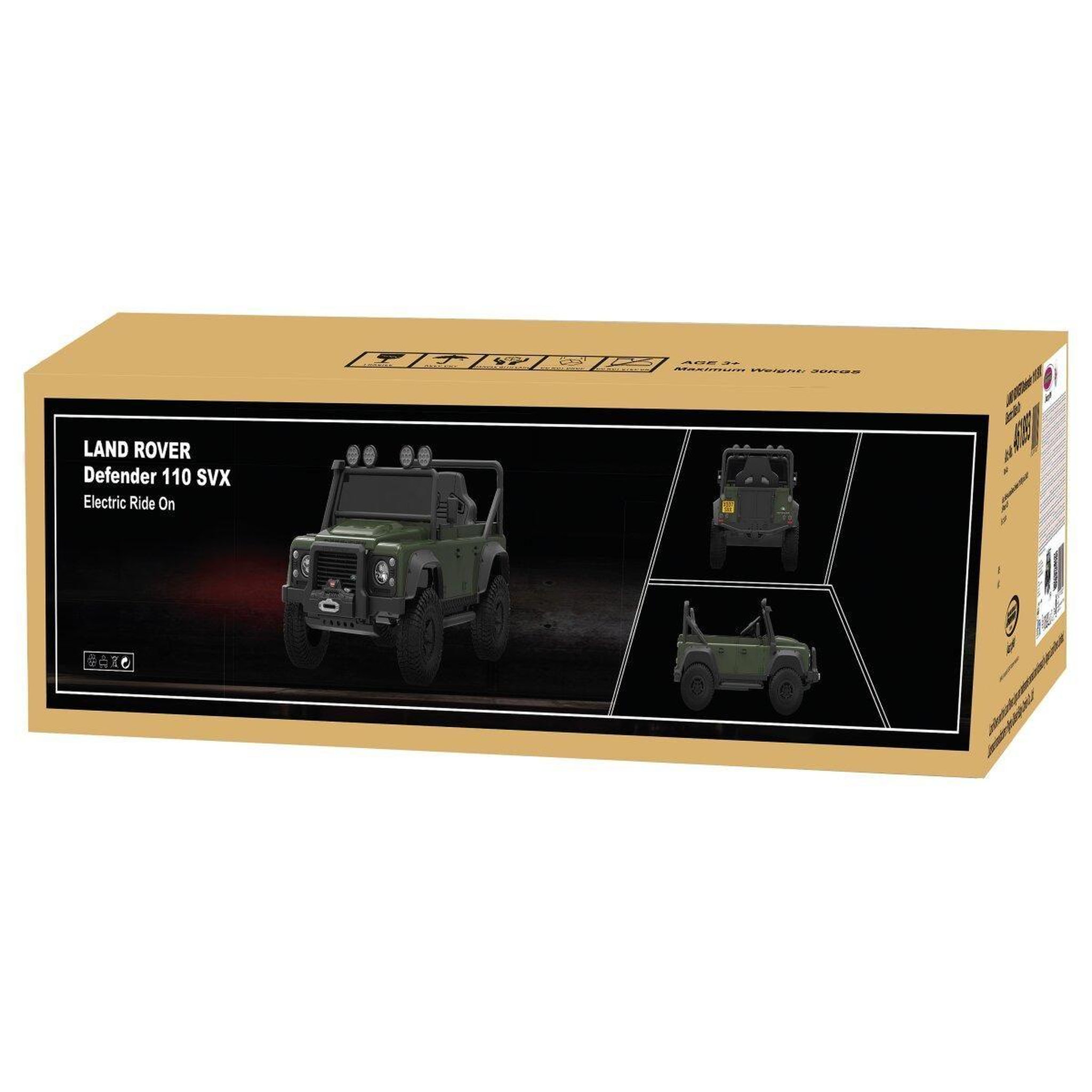 Voir la diapositive 4 : Jamara Ride-on land rover defender 110 svx vert 2,4ghz li-power 12.6
