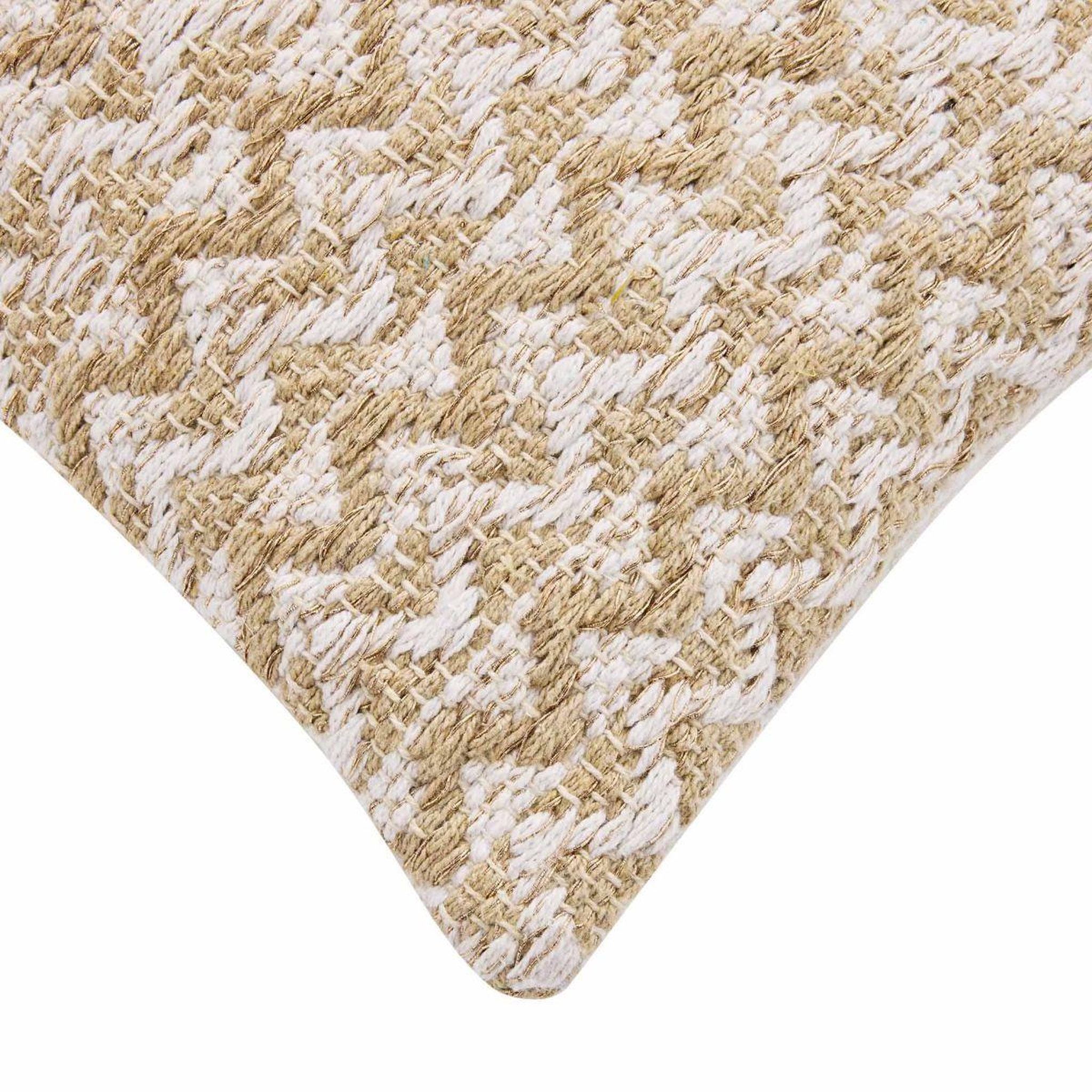 Voir la diapositive 3 : Douceur d'Intérieur Coussin déco fantaisie  loumeo  30x50cm naturel