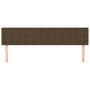 Voir la diapositive 3 : VIDAXL Tetes de lit 2 pcs Marron Fonce 90x5x78/88 cm Tissu