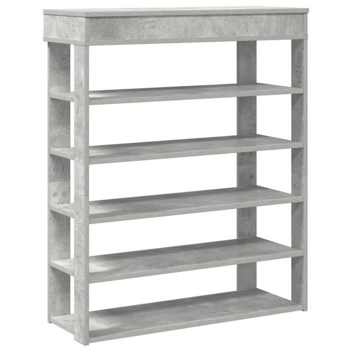 VIDAXL Etagere a chaussures gris beton 80x30x98 cm bois d'ingenierie