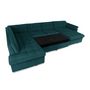Voir la diapositive 2 : BEST MOBILIER Chuck - canapé panoramique xxl - convertible avec coffre - 7 places - gauche