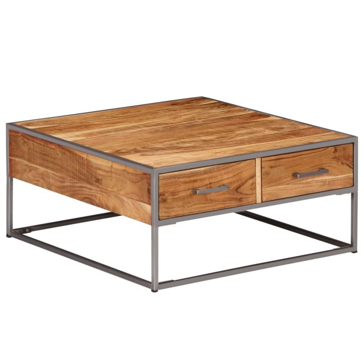 VIDAXL Table basse 75x75x35 cm Bois solide d'acacia