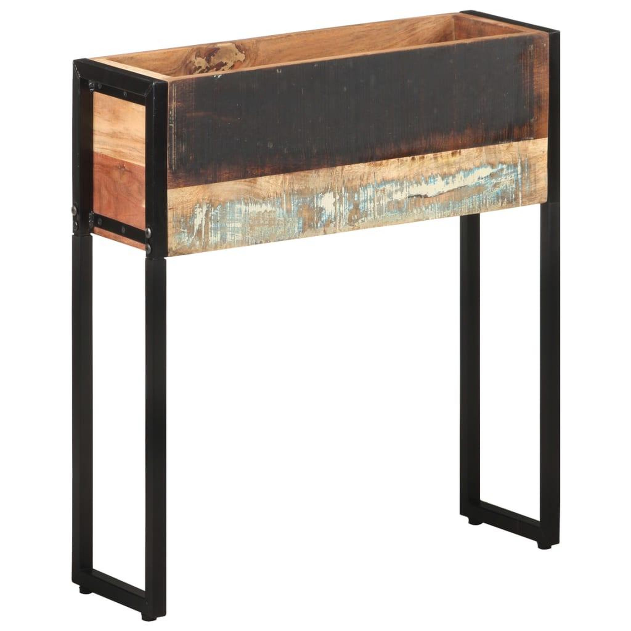 Voir la diapositive 1 : VIDAXL Jardiniere 60x20x68 cm Bois de recuperation massif