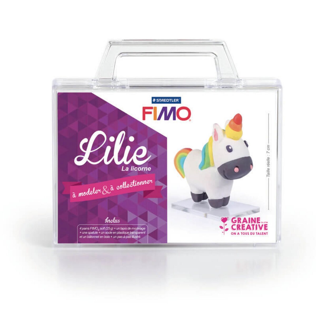 Graine créative Kit figurine Fimo Lilie la licorne