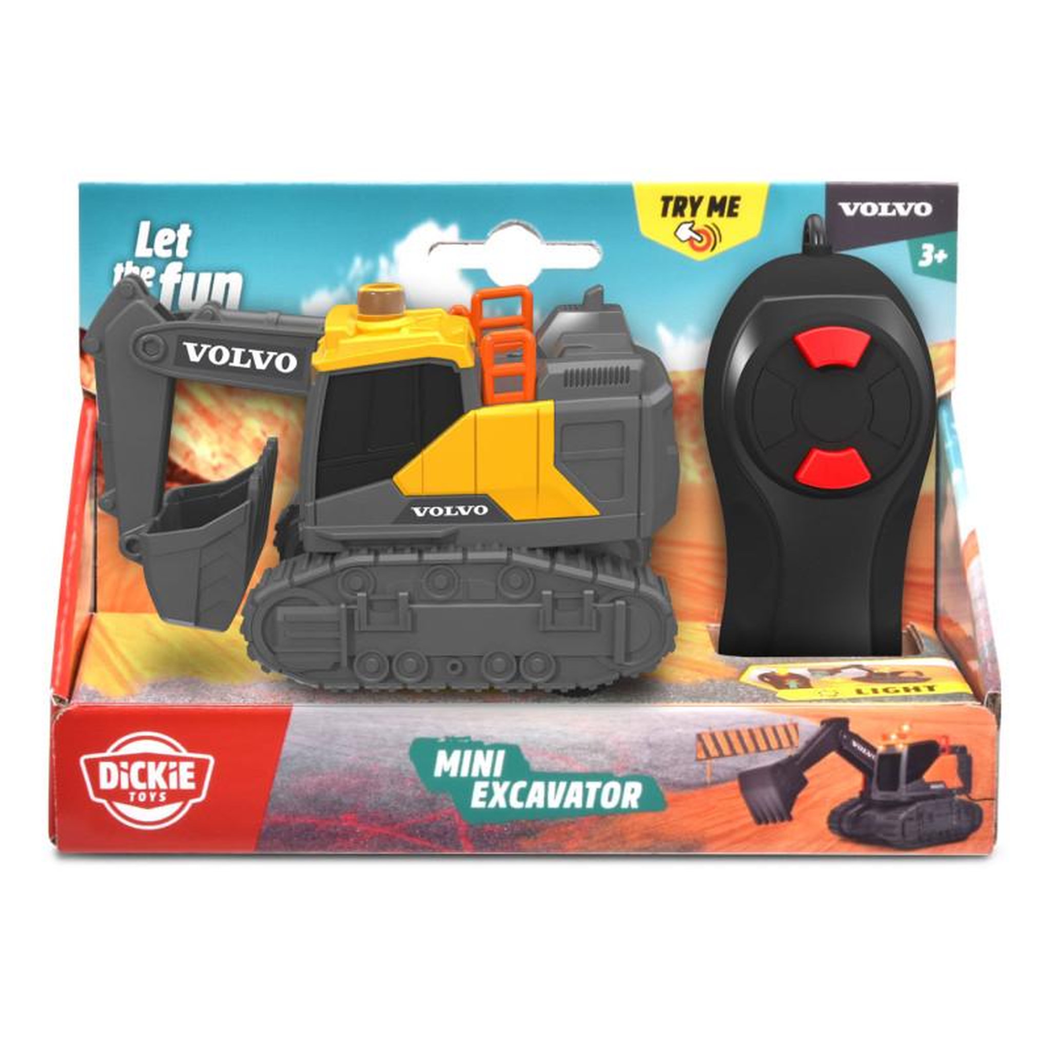 Voir la diapositive 2 : Dickie Dickie RC Steerable Excavator Mini Excavator 203722013