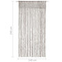 Voir la diapositive 6 : VIDAXL Rideau en macrame Taupe 140x240 cm Coton