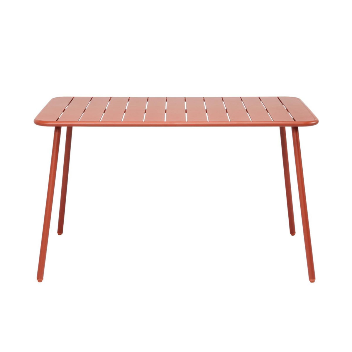 CONCEPT USINE Table salon de jardin repas 4 à 6 places 120x70cm terracotta BERGAME