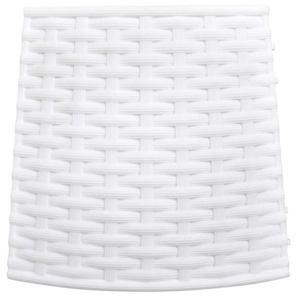 VIDAXL Jupe de sapin de Noël blanc Ø56x23 cm plastique