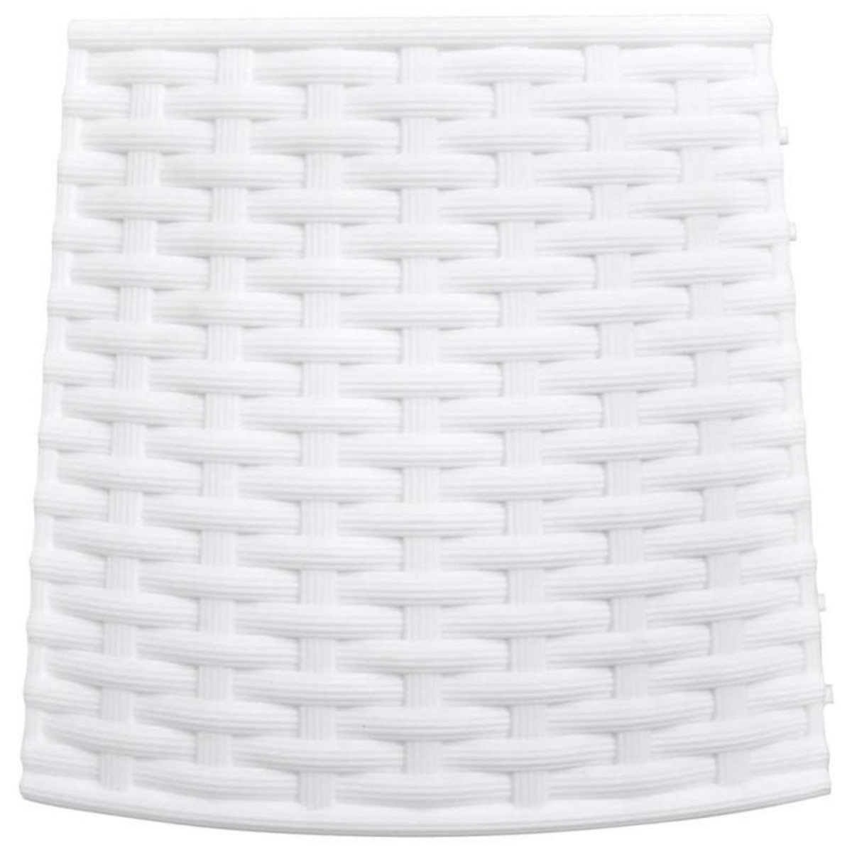 VIDAXL Jupe de sapin de Noël blanc Ø56x23 cm plastique