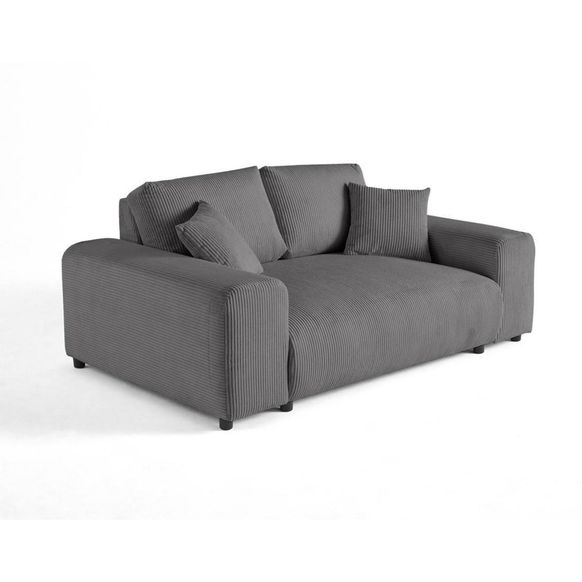 LISA DESIGN Garance - canapé droit 2 places - en velours côtelé