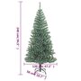 Voir la diapositive 6 : VIDAXL Sapin de Noël artificiel avec neige floquee vert 240 cm