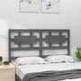 Voir la diapositive 3 : VIDAXL Tete de lit Gris 165,5x4x100 cm Bois massif de pin