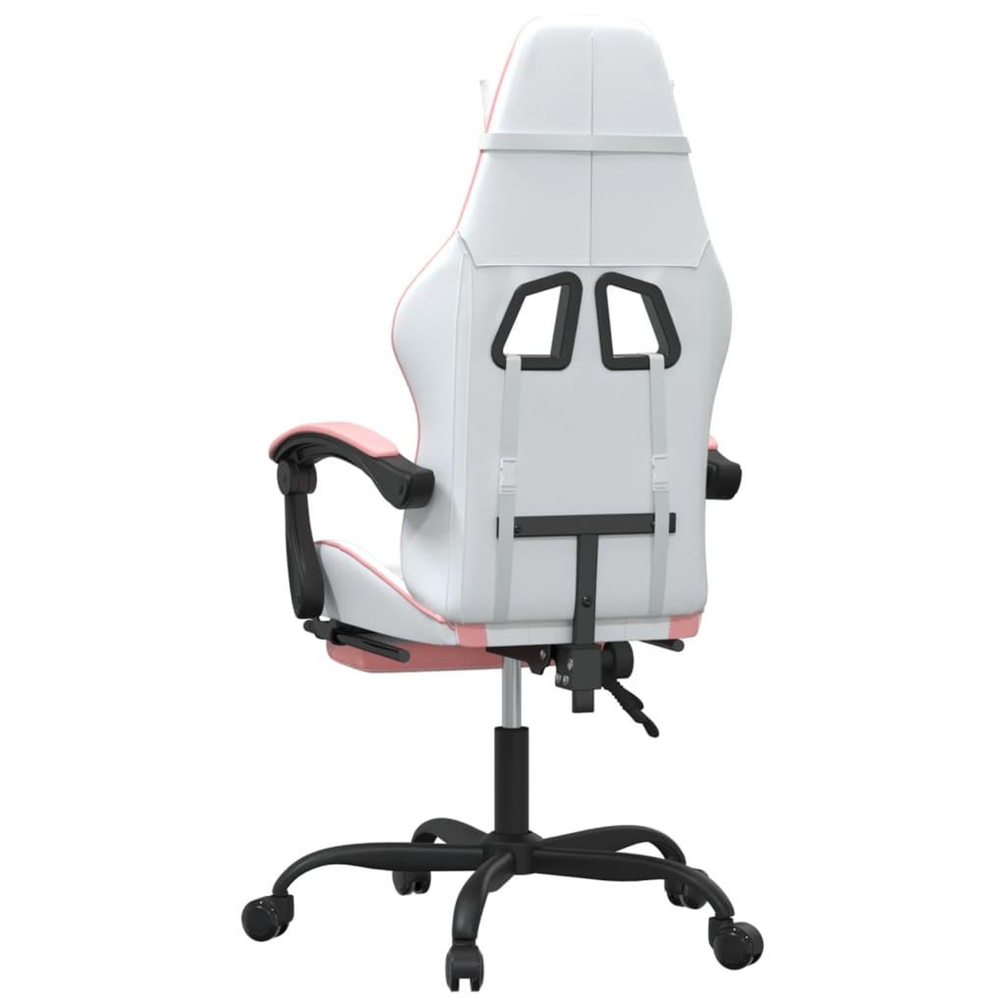 Voir la diapositive 5 : VIDAXL Chaise de jeu avec repose-pied Blanc et rose Similicuir