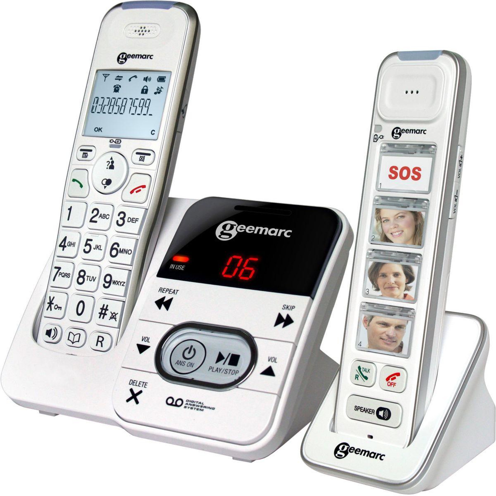 GEEMARC Téléphone sans fil Pack Mobility 295 Blanc
