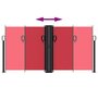 Voir la diapositive 5 : VIDAXL Auvent lateral retractable rouge 120x600 cm