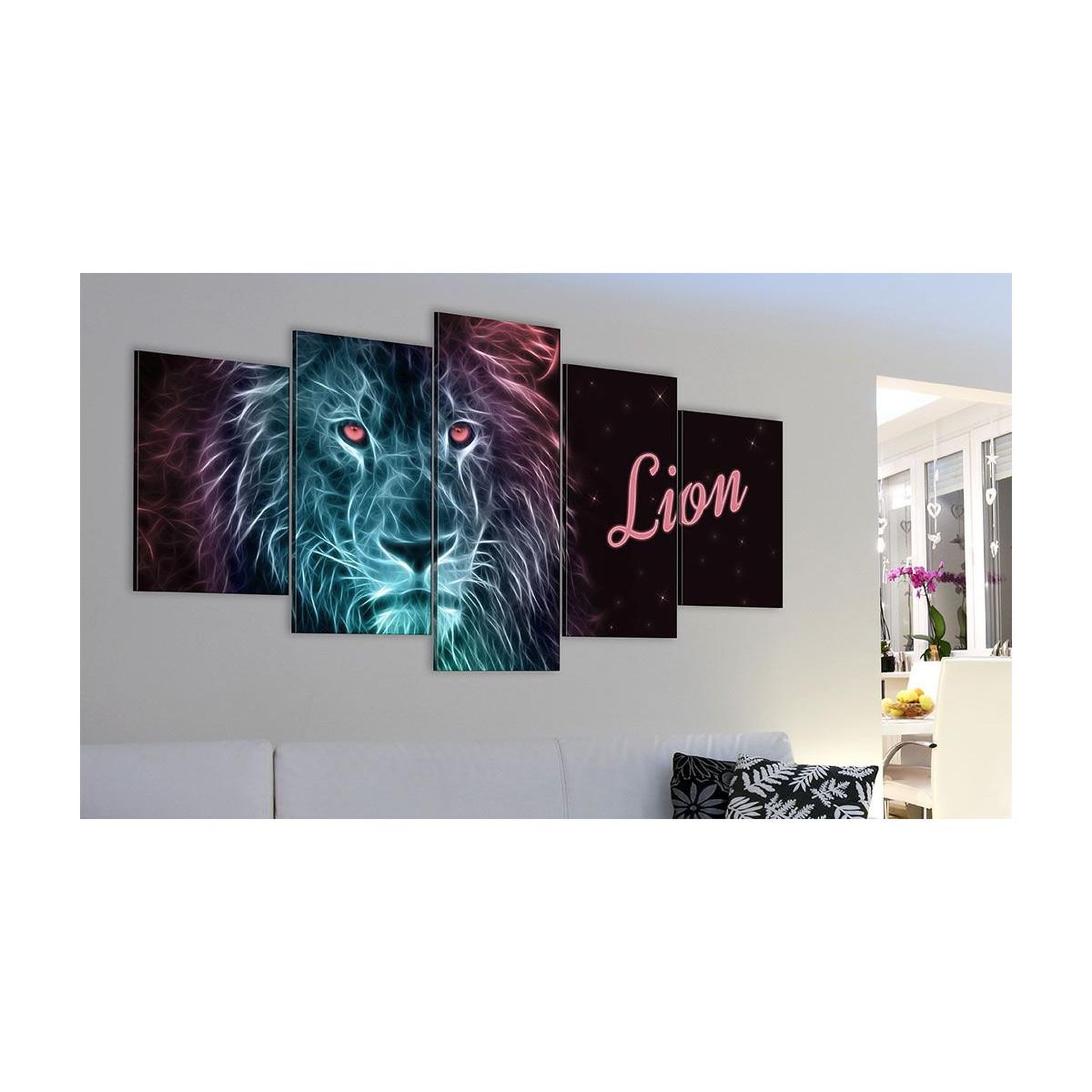 Voir la diapositive 2 : Paris Prix Tableau Imprimé  Neon King