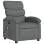 Voir la diapositive 4 : VIDAXL Fauteuil inclinable de massage electrique gris fonce tissu