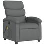Voir la diapositive 4 : VIDAXL Fauteuil inclinable de massage electrique gris fonce tissu