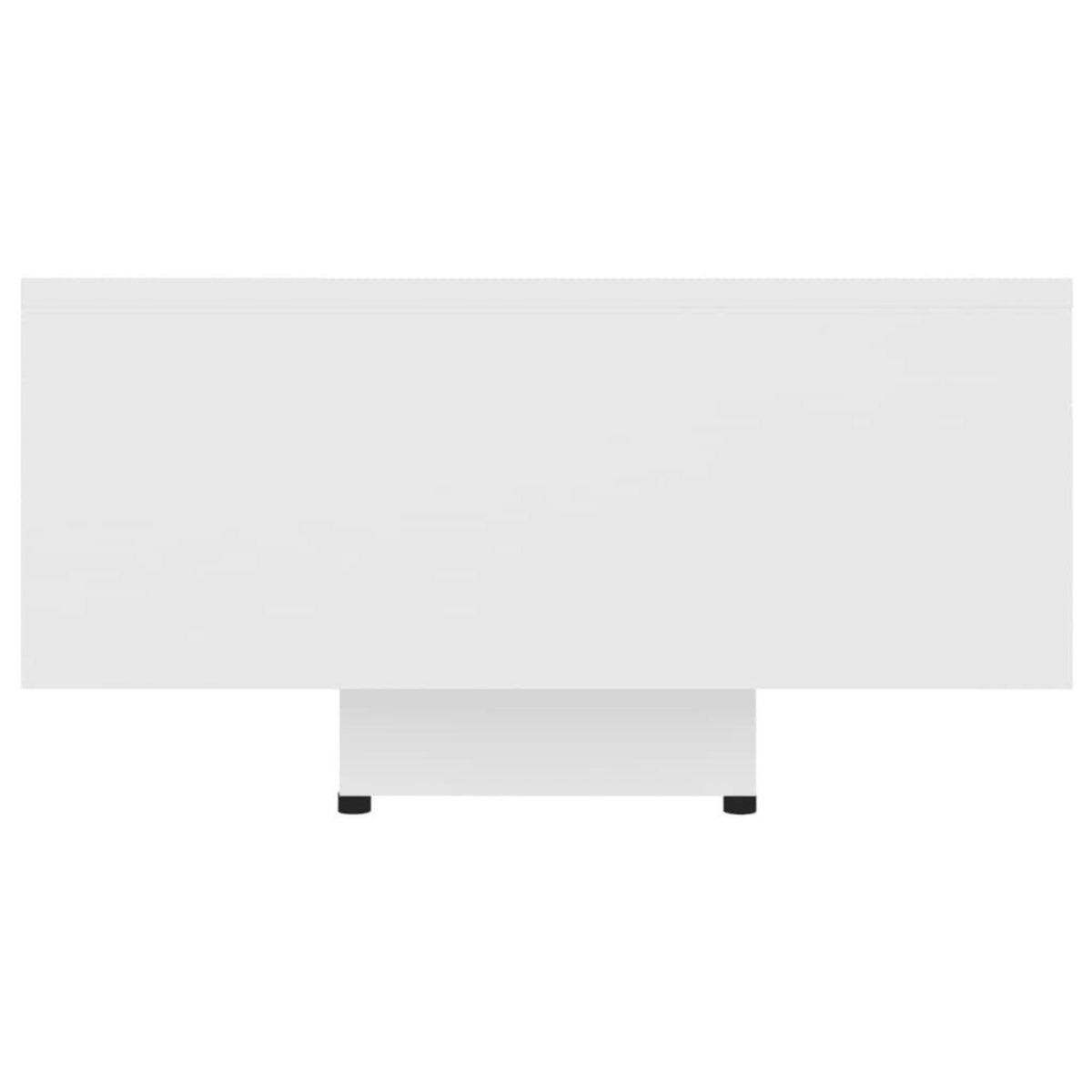 VIDAXL Table basse Blanc 85x55x31 cm Bois d'ingenierie