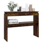 Voir la diapositive 5 : VIDAXL Table console Chene fume 102x30x80 cm Bois d'ingenierie