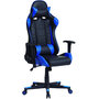 Voir la diapositive 1 : VS VENTA-STOCK Fauteuil de bureau Gaming Racer professionnel Bleu, inclinaison et hauteur réglable