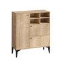 Voir la diapositive 1 : Habitat et Jardin Buffet en bois  Ewa  - 100 x 35 x 125 cm - Chêne Saphir