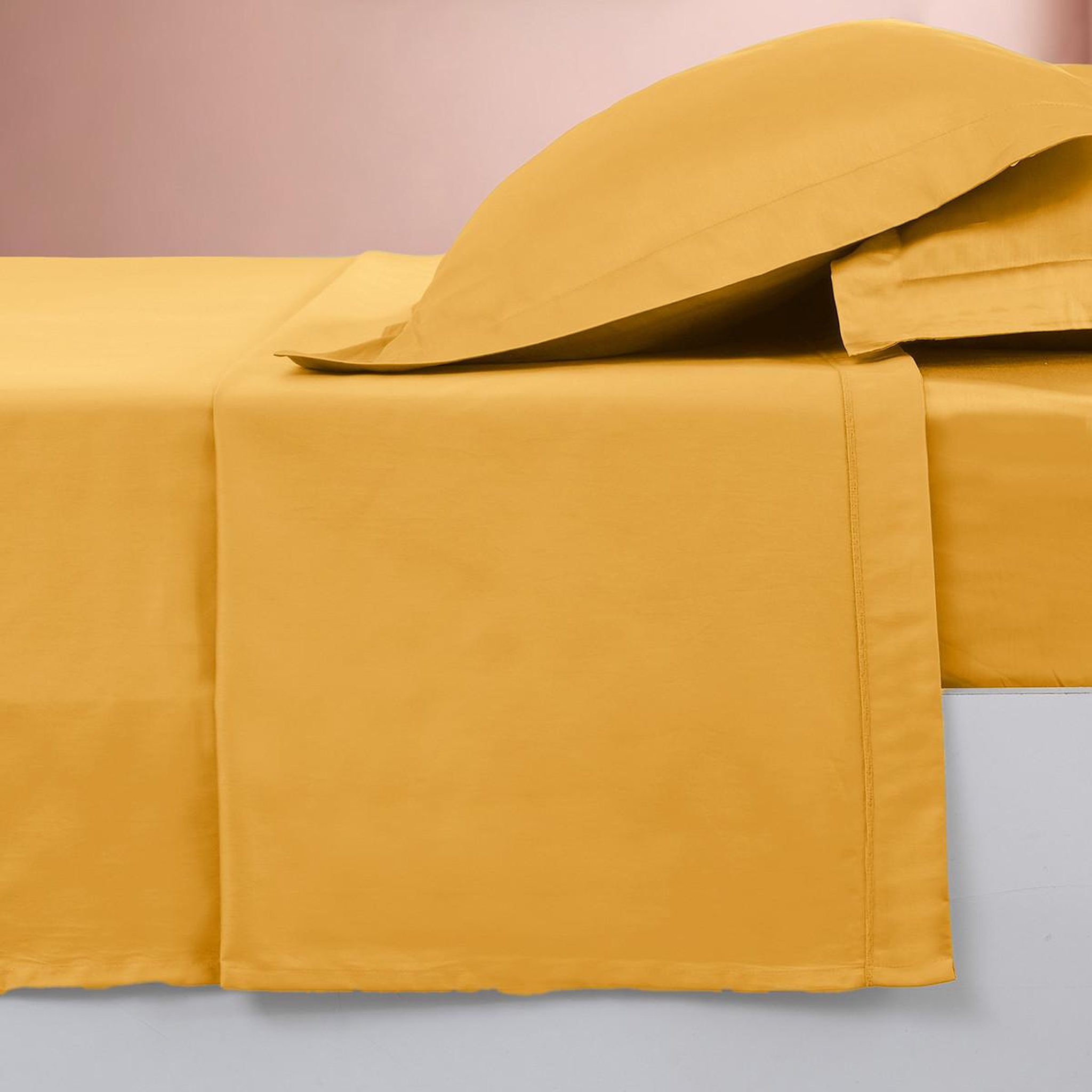 Voir la diapositive 3 : Sensei Maison Drap plat en percale de coton SOFT PERCALE