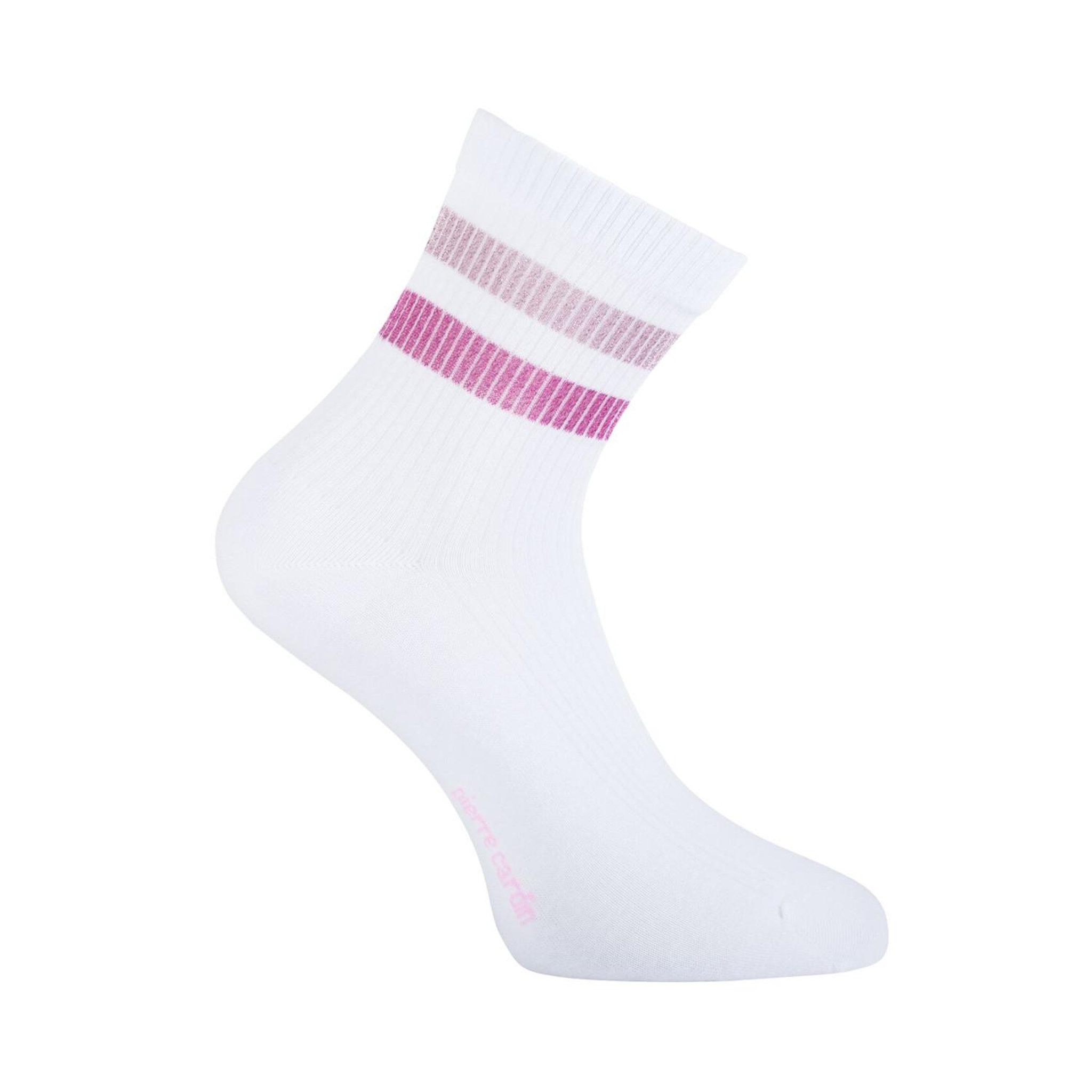 Voir la diapositive 2 : PIERRE CARDIN 6 paires de tennis 200 aiguilles femme à bandes hand made urban e.01