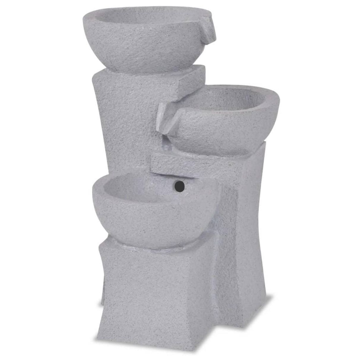 VIDAXL Fontaine d'interieur avec lampe LED Polyresine