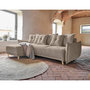 Voir la diapositive 4 : BEST MOBILIER Lena - canapé d'angle réversible convertible - 4 places - style scandinave