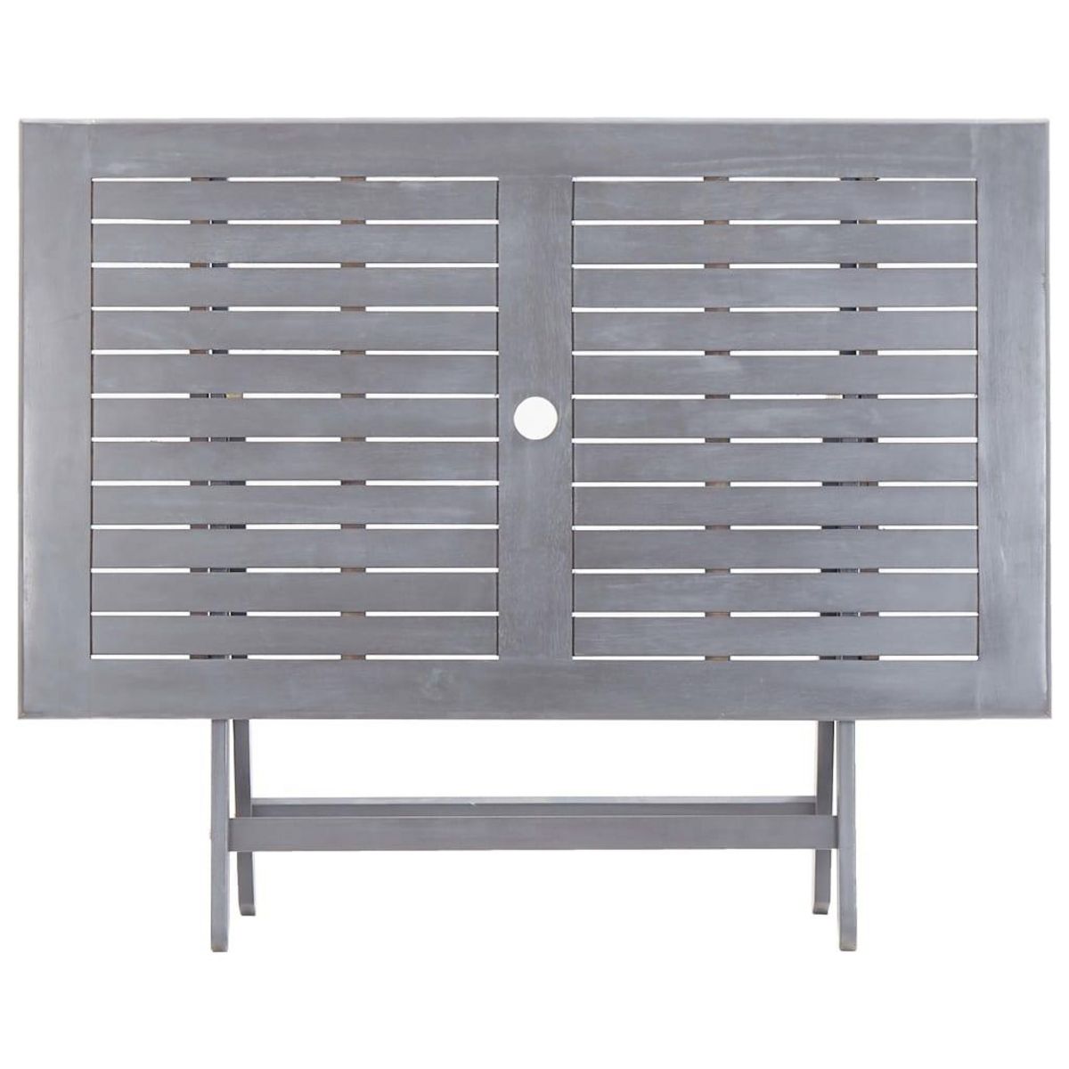 VIDAXL Ensemble a manger de jardin 7 pcs Bois d'acacia massif Gris