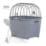 Trixie TRIXIE Panier pour porte-bagages en plastique et metal - 36 x 47 x 46 cm - Gris - Pour chien