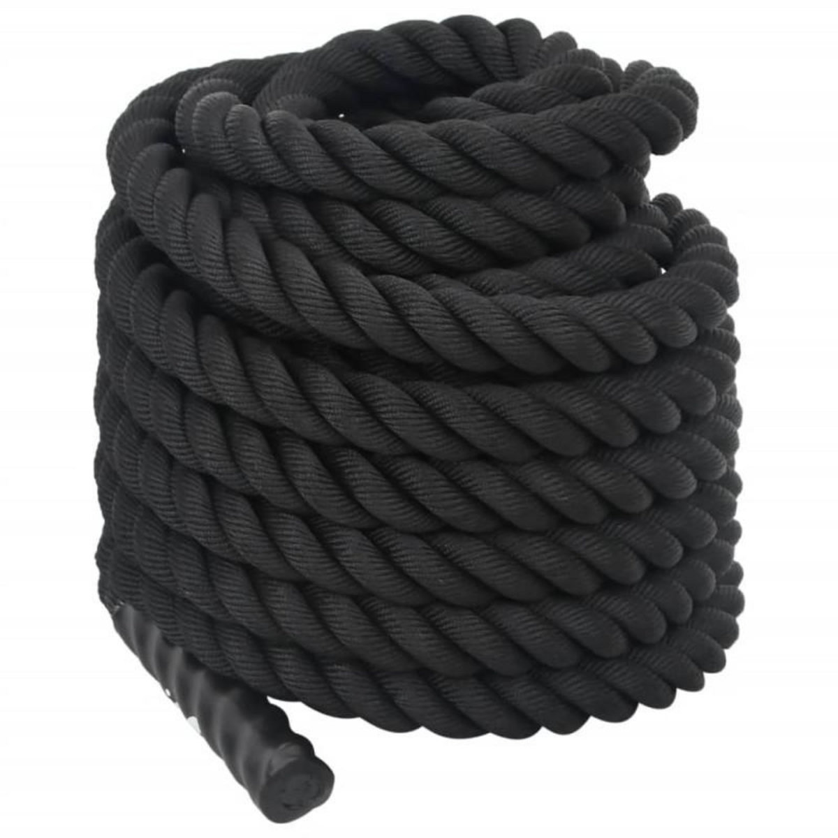 VIDAXL Corde de combat noir 12 m 9 kg polyester