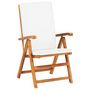 Voir la diapositive 5 : VIDAXL Ensemble a manger de jardin 9 pcs coussins Bois de teck massif