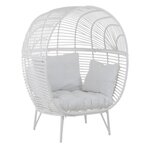 Paris Prix Fauteuil Design Ovale  Aciera  151cm Blanc