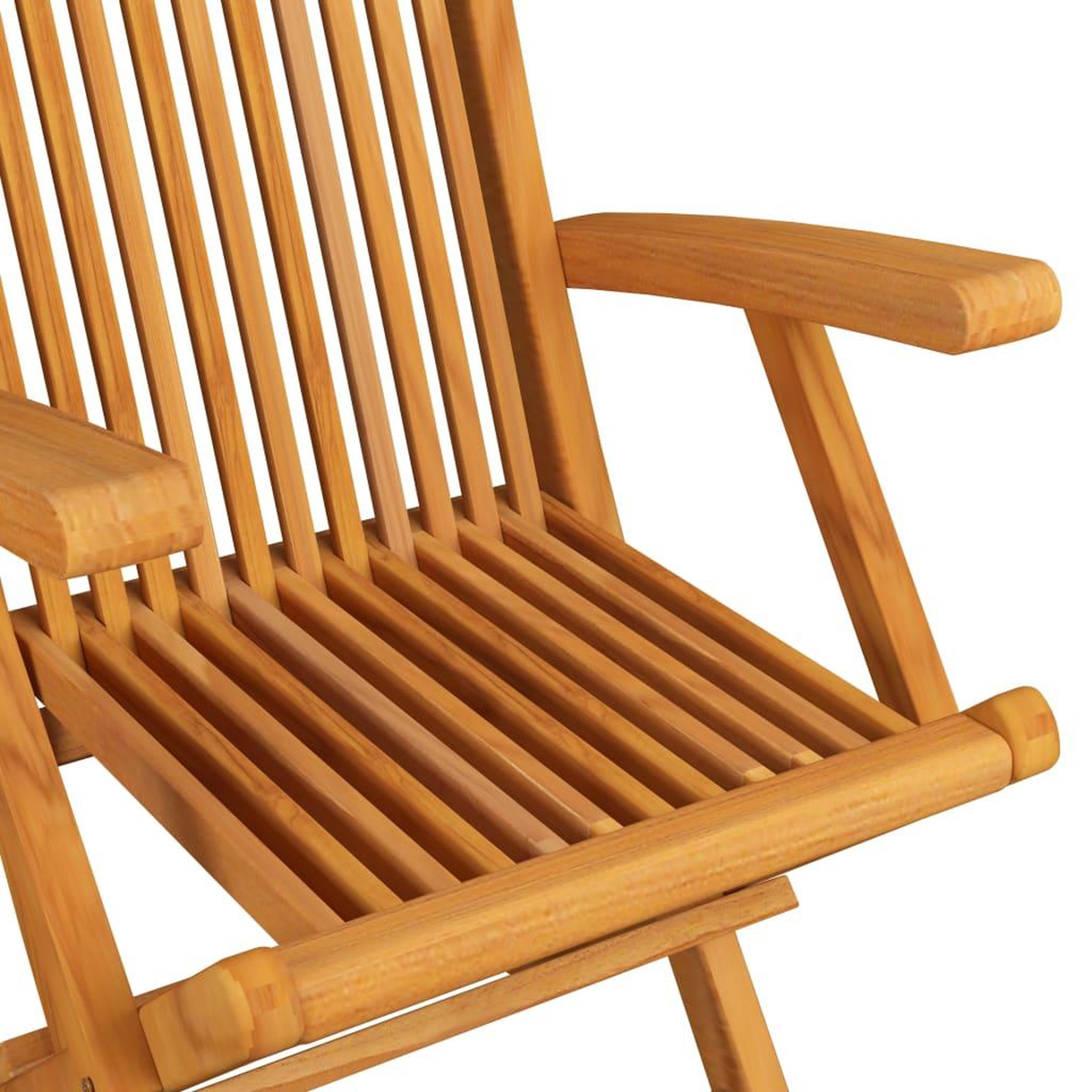 Voir la diapositive 5 : VIDAXL Chaises de jardin avec coussins gris lot de 2 Bois teck massif