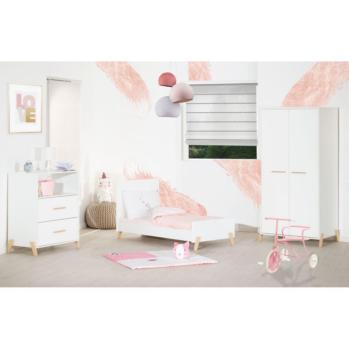 BABY PRICE  Lit bébé évolutif Little Big Bed 140x70cm JOY coloris naturel  