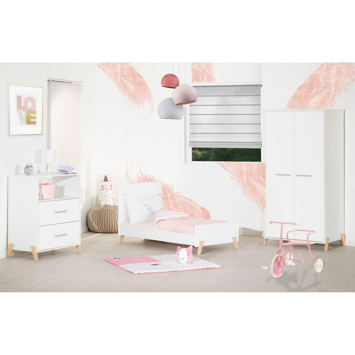 BABY PRICE  Lit bébé évolutif Little Big Bed 140x70cm JOY coloris naturel  