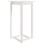 Voir la diapositive 2 : VIDAXL Table de bar Blanc 60x60x110 cm Bois massif de pin