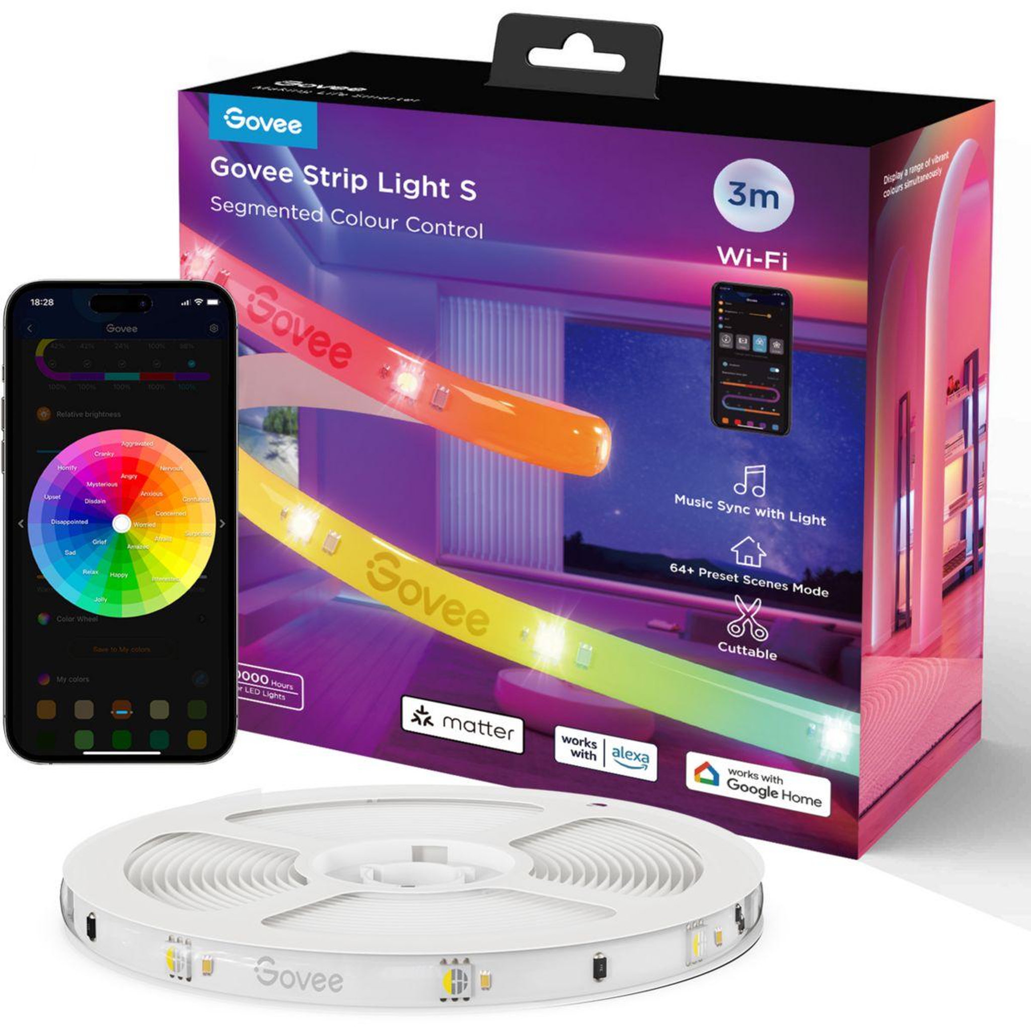 GOVEE Bandeau led led strip light rgbic