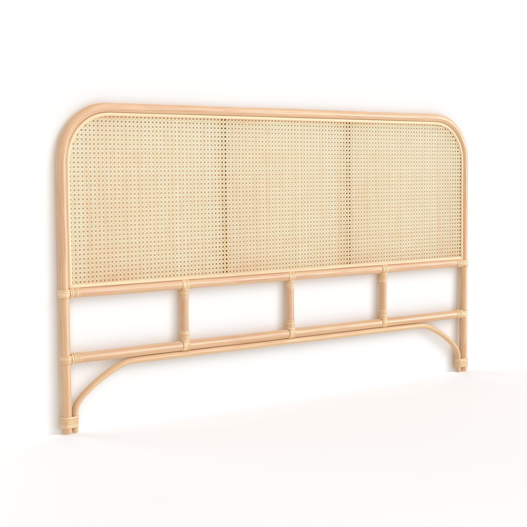 Voir la diapositive 5 : MAISON PAVANE Tête de lit en rotin et cannage 160 cm-naïra