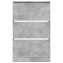 Voir la diapositive 5 : VIDAXL Armoire a chaussures gris beton 80x21x125,5cm bois d'ingenierie
