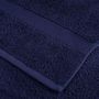 Voir la diapositive 6 : VIDAXL Serviettes d invité de qualité sup. SOLUND 2 pcs bleu marine
