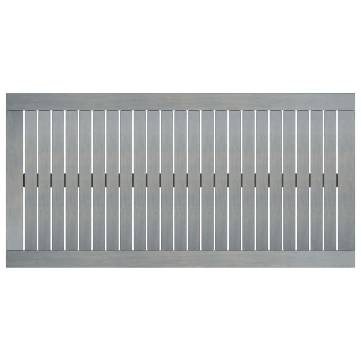 VIDAXL Table basse 100x50x33 cm Gris Bois d'acacia solide